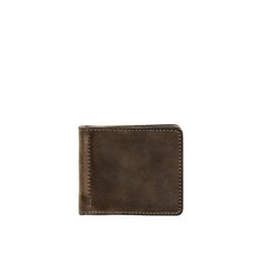 Мужское кожаное портмоне темно-коричневое 1.0 зажим для денег Blanknote BN-PM-1-o