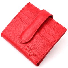 Яскравий жіночий гаманець із натуральної шкіри KARYA 20942 Червоний