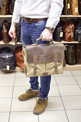 Мужская сумка из парусины с кожаными вставками RCs-3960-4lx бренда TARWA