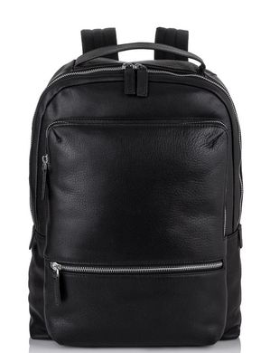 Мужской кожаный городской рюкзак для ноутбука Tiding Bag SM8-9597-3A Черный