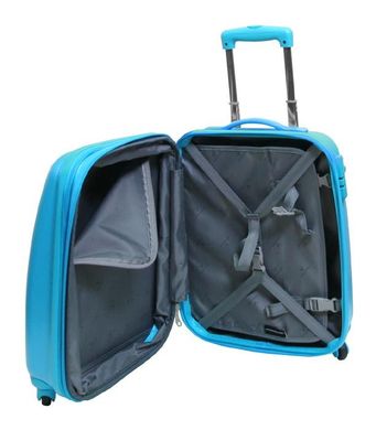 Невелика валіза VIP COLLECTION GALAXY Turquoise 20 P101-03, Блакитний