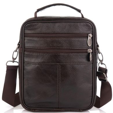 Коричневая мужская сумка мессенджер HD Leather NM24-218C
