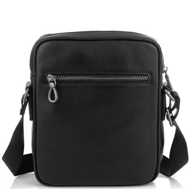 Мужская сумка через плечо в зернистой коже Tiding Bag NM29-88078A Черный