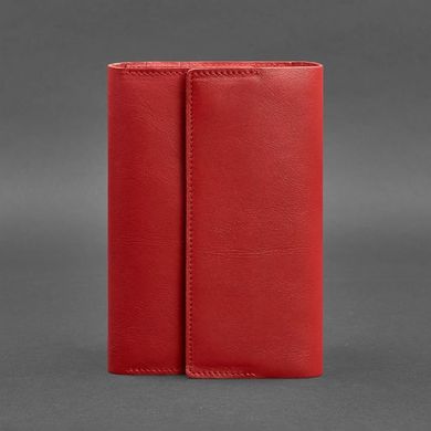 Натуральный кожаный красный блокнот (Софт-бук) 5.1 для женщин Blanknote BN-SB-5-1