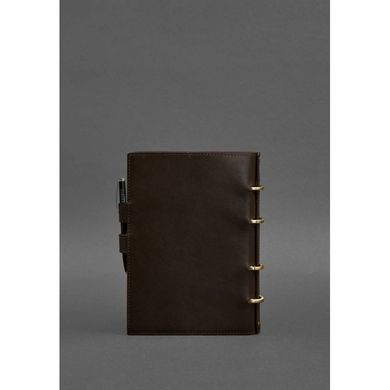 Натуральный кожаный блокнот с датированным блоком (Софт-бук) 9.1 темно-коричневый Blanknote BN-SB-9-1-choko