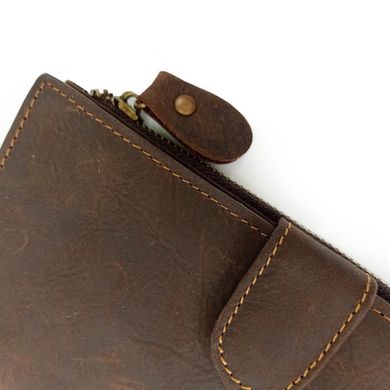 Портмоне мужское коричневое Tiding Bag t0049 Коричневый