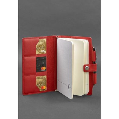 Женский кожаный блокнот (Софт-бук) 4.0 красный Blanknote BN-SB-4-red