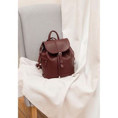 Натуральный кожаный женский рюкзак Олсен марсала Blanknote BN-BAG-13-marsala