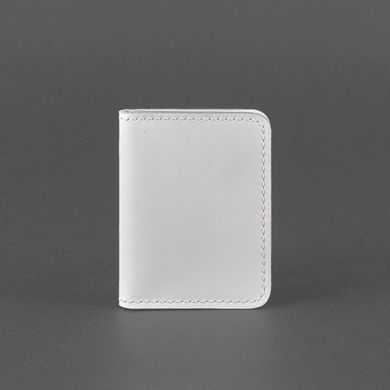 Натуральная кожаная обложка для ID-паспорта и водительских прав 4.1 Белая с гербом Blanknote BN-KK-4-1-light