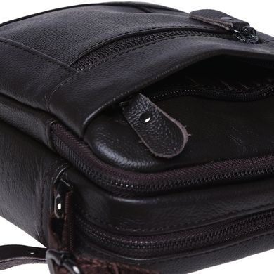Мужская кожаная сумка Borsa Leather K1223-brown