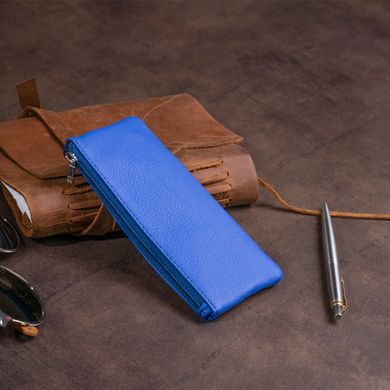 Ключница-кошелек с кармашком унисекс ST Leather 19351 Синяя