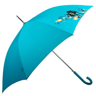 Зонт-трость женский полуавтомат AIRTON (АЭРТОН) Z1627-2 Голубой
