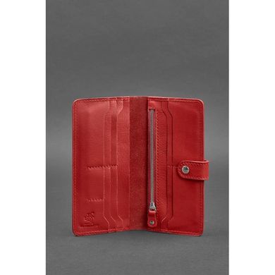 Натуральное кожаное женское портмоне 7.0 Красное Blanknote BN-PM-7-red