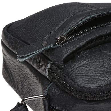 Мужская кожаная сумка через плечо Keizer K11816-black