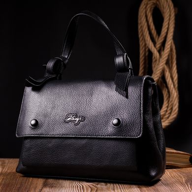 Ділова жіноча сумка KARYA 20892 шкіряна Чорний