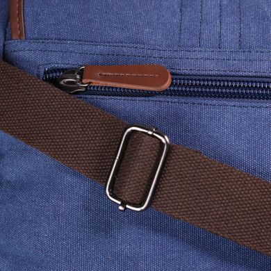 Интересная горизонтальная мужская сумка из текстиля 21250 Vintage Синяя