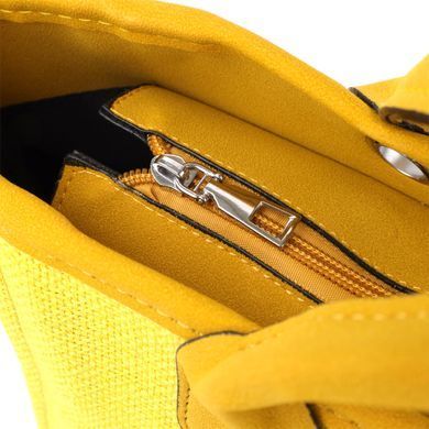 Яскрава жіноча сумка на літо з якісного текстилю Vintage sale_15135 Жовтий