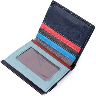 Жіночий оригінальний гаманець середнього розміру з натуральної шкіри ST Leather 19500 Чорний