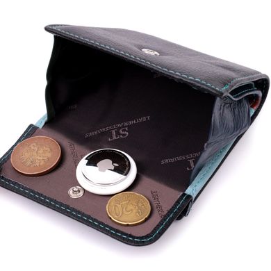 Женский оригинальный кошелек среднего размера из натуральной кожи ST Leather 19500 Черный
