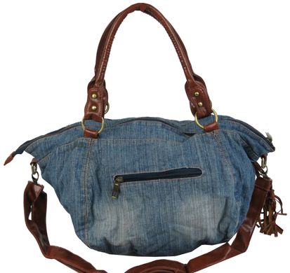 Жіноча сумка з джинсової тканини Fashion jeans bag світло-синя