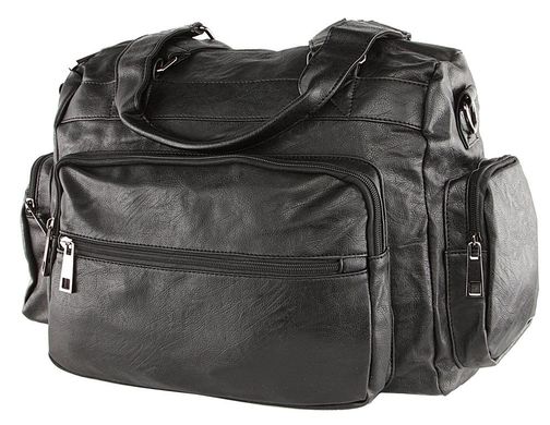 Компактна сучасна дорожня сумка 15122, Чорний