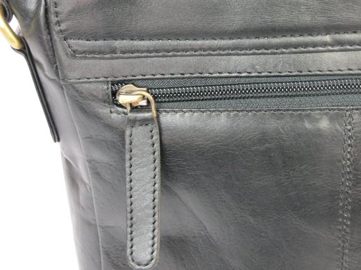 Шкіряна сумка-плантешка середнього розміру Always Wild С48.0163 чорний