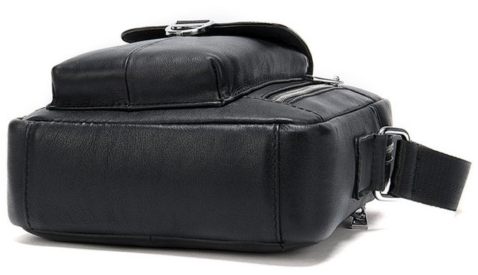 Компактна сумка зі шкіри Vintage 20030 Чорна