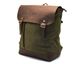 Рюкзак городской, парусина+кожа RH-3880-3md от бренда TARWA Хаки/коричневый