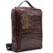 Кожаный рюкзак для ноутбука под рептилию REP1-1239-4lx TARWA Бордовый