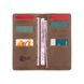 Дизайнерський гаманець на 14 карт з натуральної шкіри оливкового кольору з художнім тисненням "Buta Art"
