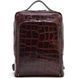 Кожаный рюкзак для ноутбука под рептилию REP1-1239-4lx TARWA Бордовый