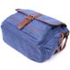 Цікава горизонтальна чоловіча сумка з текстилю 21250 Vintage Синя