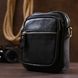 Компактная мужская сумка из натуральной кожи Vintage 20477 Черный