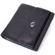 Жіночий оригінальний гаманець середнього розміру з натуральної шкіри ST Leather 19500 Чорний
