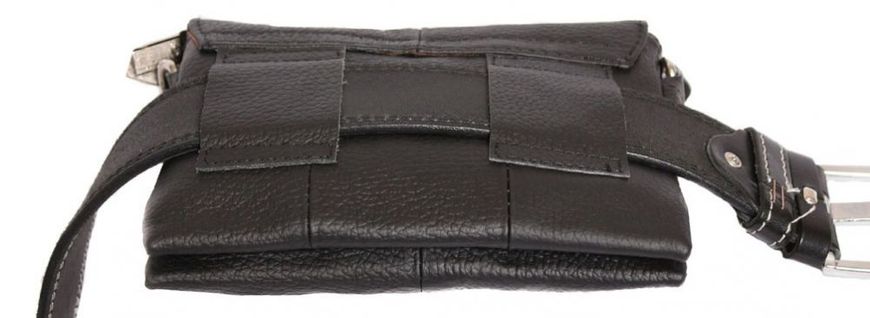 Недорогая мужская сумка из кожи Bags Collection 00598, Черный