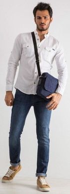 Мужская сумка на плечо Cavaldi Nl02 Italy синий