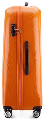 Удобный пластиковый чемодан Wittchen 56-3-573-55, Оранжевый