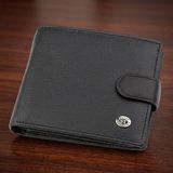 Чоловічий гаманець ST Leather 18339 (ST138) дуже стильний Чорний фото