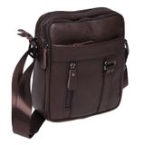 Мужская кожаная сумка Borsa Leather K11169a-brown фото