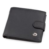 Чоловічий гаманець ST Leather 18339 (ST138) дуже стильний Чорний фото