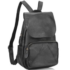 Женский кожаный рюкзак с клапаном Riche NM20-W1031A Черный