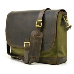Чоловіча сумка через плече RH-1809-4lx бренду Tarwa Хакі / коричневий