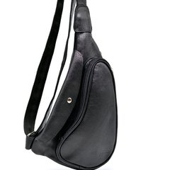 Практичный рюкзак на одно плечо из телячьей кожи GA-3026-3md бренд Tarwa Черный