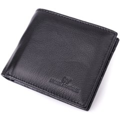 Шкіряне чоловіче портмоне із затискачем ST Leather 22481 Чорний