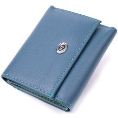 Маленький гаманець для жінок із натуральної шкіри ST Leather 19501 Бірюзовий