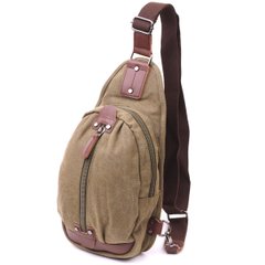 Оригинальная мужская сумка через плечо из текстиля 21254 Vintage Оливковая