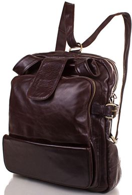 Надежный кожаный рюкзак ETERNO ET1012, Коричневый
