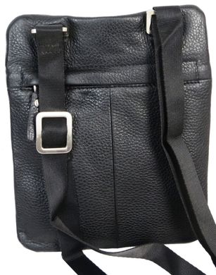 Небольшая мужская сумка кожаная на ремне Giorgio Ferretti B8766-39 черная