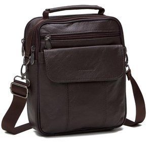 Мессенджер HD Leather NM24-402C Коричневый