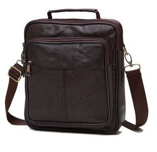 Мессенджер HD Leather NM24-103C Коричневий